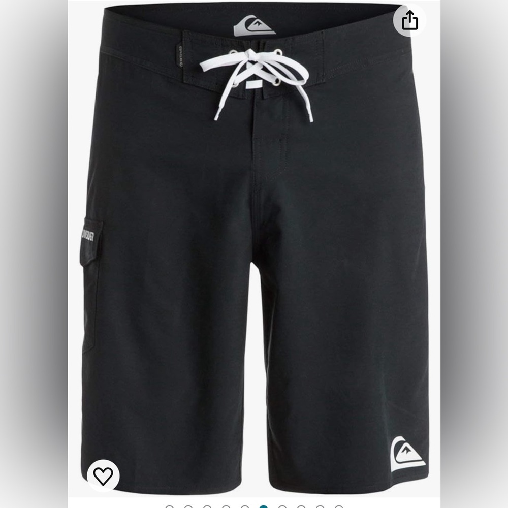 Men’s quiksilver black board shorts NWT
